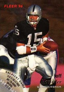 Jeff Hostetler Oakland Raiders 1996 Fleer NFL #101